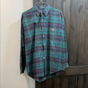 Ralph Lauren Vintagr Men's Checkered Shirt - Green, Blue, Purple, Yellow